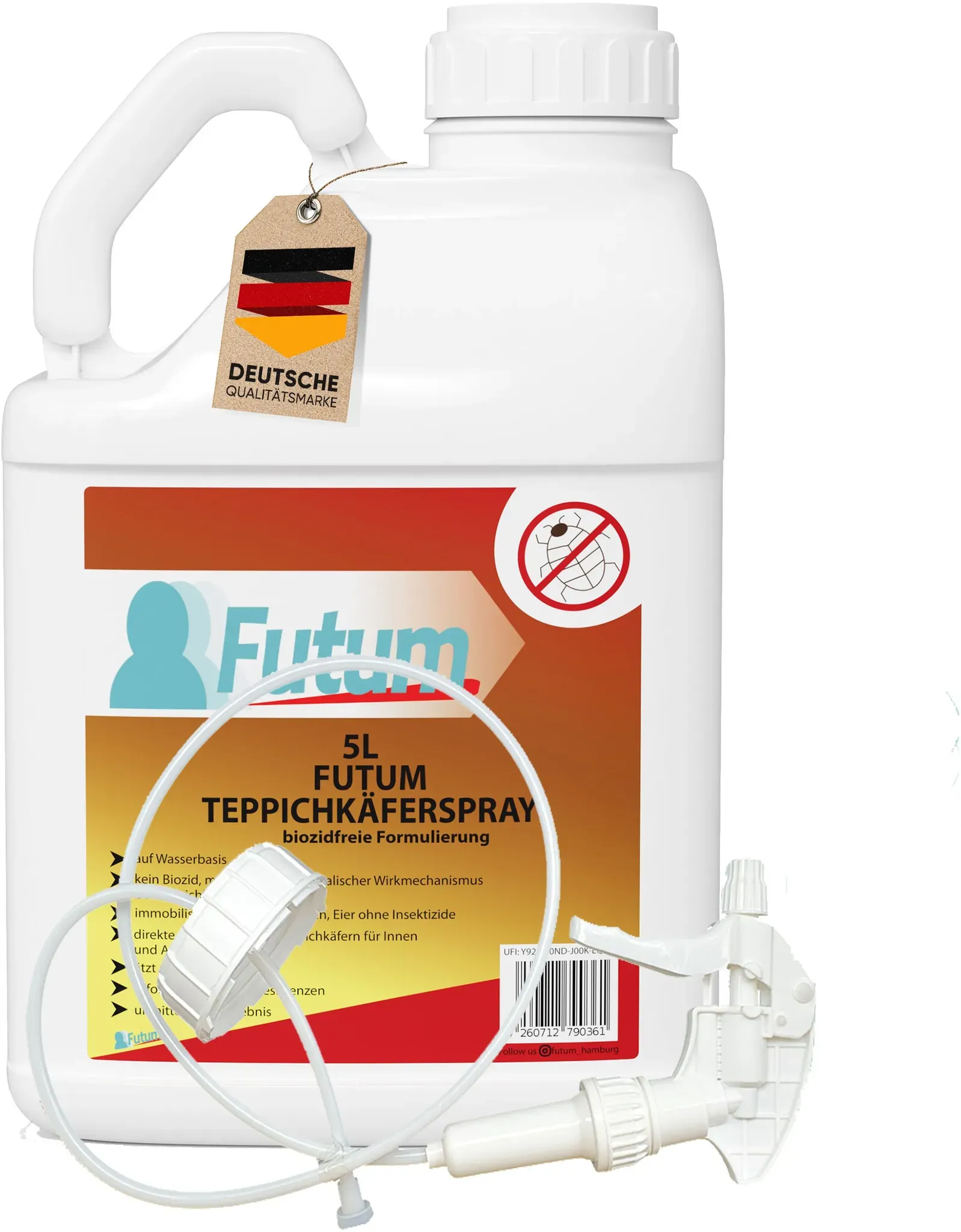 Futum 5L Teppichkäferspray + Trigger Spray 5 l