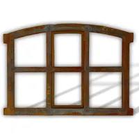 aubaho Gussfenster Eisenfenster Antikfenster Stallfenster Fenster Antikfenster Gartenmauer