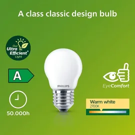 Philips LED-Lampe 2,3W E27 warmweiß