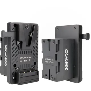 KOCACKOO Vollständig dekodierter V-Mount-Akku auf BP-U30 Akku-Konvertierungsadapter für Sony PXW-Z200/HXR-NX800 Camcorder