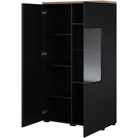 OTTO home Vitrine Modo 80 x 34,5 x 140 cm Schwarz/Weiß