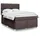 vidaXL Boxspringbett 140 x 200 cm Dunkelbraun
