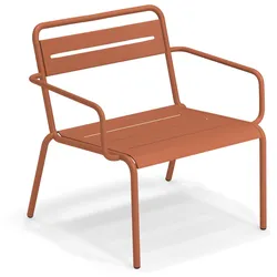 Emu Star Loungesessel Aluminium - Ahorn Rot