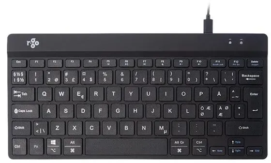 R-Go Compact Break - Tastaturen - Nordisch - Schwarz