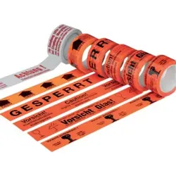 Warn-Klebeband 50mmx66m -Vorsicht Glas-