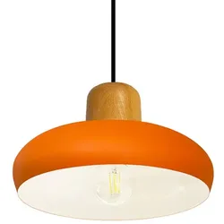 Bamyum Androa Hängelampe Metall 1 Vintage Orange Hängelampe