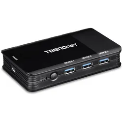TRENDnet TK-U404 4-Port Sharing Switch 4 PC/1 User USB 3.1
