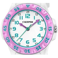 Calypso Kinderuhr Kunststoff weiß Calypso Junior Armbanduhr UK5829/1