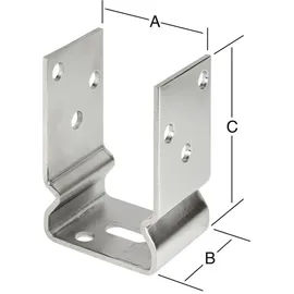 Vormann Schwere Stützenschuhe 71 x 60 x 120 mm