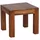 FineBuy Couchtisch Braun Sheesham 45 x 45 x 40 cm