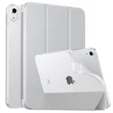 MoKo Hülle für iPad (A16) 11. Generation 11 Zoll 2025/10. Gen 10,9 Zoll 2022, iPad Hülle TPU Transluzent Matt Rückseite Cover mit Auto Schlaf/Aufwach Tablet Hüllen Schutzhülle mit Ständer, Silber
