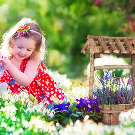 Relaxdays Gartenbrunnen Holzbrunnen