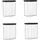 Mepal | Vorratsdosen Spar-Set Modula 1500 ml Black Edition | ideal zur Aufbewahrung von trockenen Lebensmitteln | Frischhaltedosen