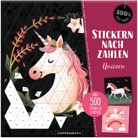 Coppenrath Verlag Stickern nach Zahlen Unicorn