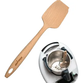 Mixcover nachhaltiger Holz-Spatel für Thermomix TM7 TM6,TM5,TM31 Drehkellenspatel Teigschaber