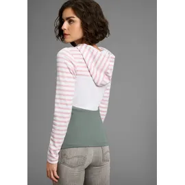 KangaROOS Kapuzenshirt Rosé/Salbei 36/38
