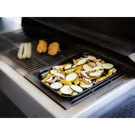 Wenko Grillschale 34,5 x 24,5 x 2,5 cm Edelstahl schwarz