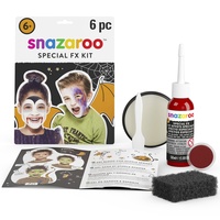 Snazaroo Schmink Set für Grusel Make-up, Kunstblut, Farbe & Effektwachs für Wunden