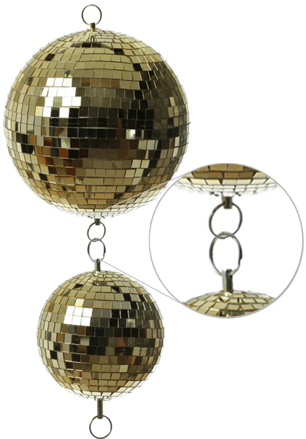Spiegelkugel 30cm gold Discokugel für Werbe-Dekozwecke Schaufenster