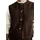 Marc O'Polo relaxed fit, Weste aus Baumwoll-Lyocell-Mix, Dunkelbraun, XL
