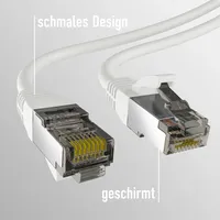 M-Cab Efb Cat8.1 Weiss 5M Rj45 Patchkabel, S/Ftp Pimf