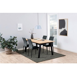 Actona Mid.you Stuhl Schwarz, Dunkelgrau rund 43.5x92x53 cm Reach, Esszimmer, Stühle, Esszimmerstühle, Vierfußstühle