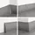 Lemal Sockelleisten Sparpaket, PVC 65x23mm - Fußleisten mit Kabelkanal - (56 Meter 0108 Holzoptik hellgrau) Laminatleiste Kabelführung Vinyl - Weiß