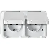 Merten Schuko-Steckdose 2-fach Weiß 2 St.