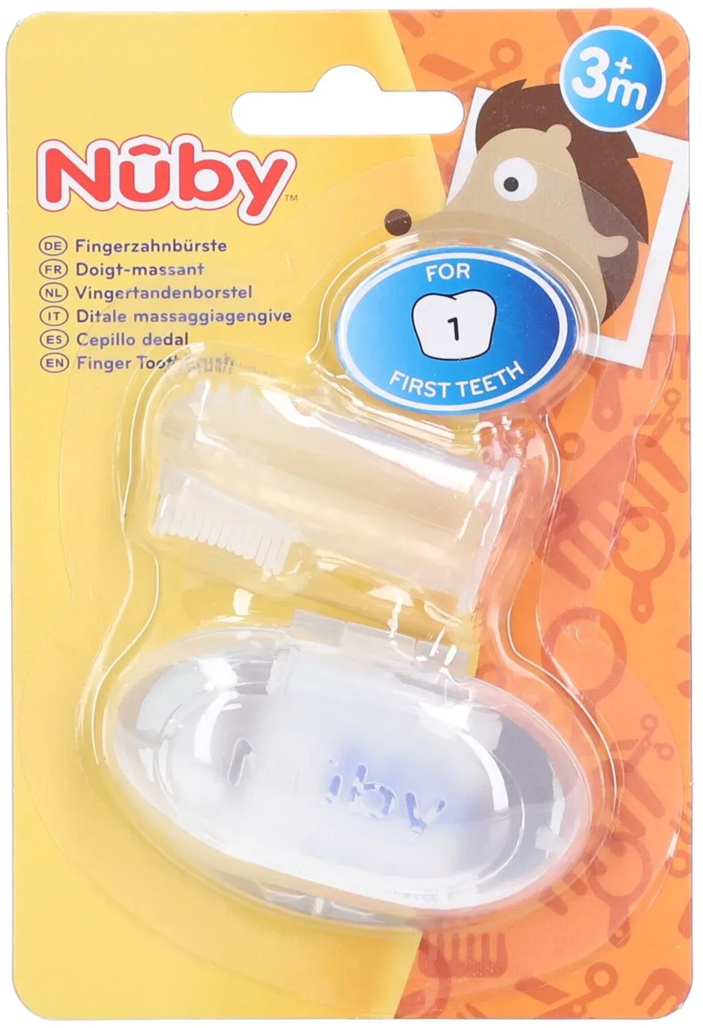 Nuby Finger-Zahnbürste mit Aufbewahrungsbox