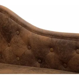 vidaXL Chaiselongue Kunstleder 0 x 0 x 0 cm Braun
