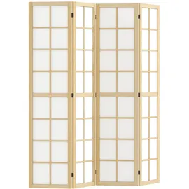 Homcom Paravent 4-teilig 160 x 170 cm Trennwand Raumteiler , Paravents,