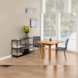 VCM ebuy24 Esstisch als Falttisch in Eichenfurnier geölt.