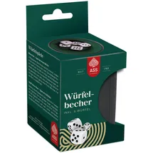 ASS Altenburger Würfelbecher aus Kunststoff inkl. 6 Würfel
