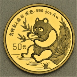 Goldmünze 1/2oz Panda 1991 (China)