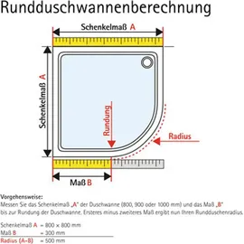 Schulte Sunny Runddusche 90 x 90 cm weiß EP39561804117190