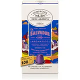 Caffè Corsini - El Salvador 100 Kompatible Nespresso-Kapseln, 100% Arabica Kaffee, Intensität 9/13, 10 Boxen mit 10 Kapseln, 520g