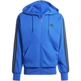 Adidas Essentials 3-Streifen French Terry Reißverschlusspullover Team Royal Blue / Black XL