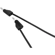 VOLTCRAFT MSB-100sw 1m Messleitung Stecker 4mm Stecker 4mm 1.00m Schwarz 1St.