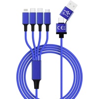 Smrter USB-Ladekabel USB-A Stecker, USB-C® Stecker, USB-C® Stecker, Apple Lightning Stecker, USB-M