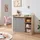 [en.casa] Wickelkommode Beldinupp mit Wickelaufsatz 93x110x55 cm Eicheoptik/Grau [en.casa]