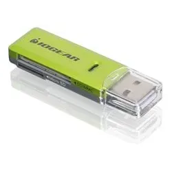 IOGEAR GFR204SD, microSDHC,SD,SDHC,SDXC, Grün, Windows XP, Windows Vista, Window