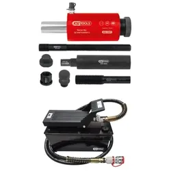 Hydraulik-Einheit 16t, mit Luft-Hydraulik-Pumpe, 13-teilig