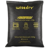 wisedry 500 Gramm [1Lb] wiederverwendbare Silikagel-Beutel-Auto-Schrank-Schrank-Luftentfeuchter-Tasche wieder aufladbar mit der Mikrowelle schnell wieder aktiviert in 16mins