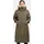 khujo Damen Wintermantel warmer Parka mit weichem Teddyfleece an der Kapuze, Taillenzugband und magnetischer Abdeckleiste Agneta-YM Light Moss Green Gr. XL - XL