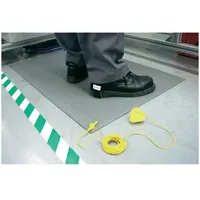 COBA Europe AS060002KEU ESD Matte KIT COBAstat Arbeitsplatzmatte (L x B) 1.5 m x 0.9 m Grau