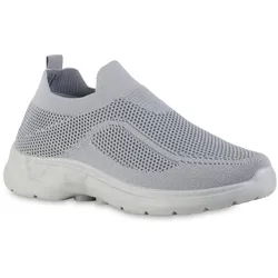 Herren Slip Ons in Grau