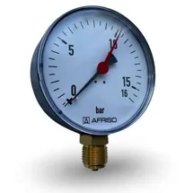 Banyo Rohrfedermanometer 0-16 bar 100 mm