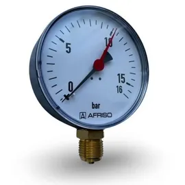 Banyo Rohrfedermanometer 0-16 bar 100 mm