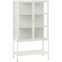 Vitrine Carmel Metall Grau Greige