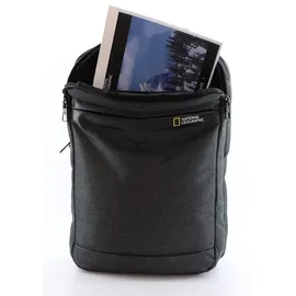 National Geographic "Stream", Gr. B/H/T: 32cm, grau (anthrazit), Kunstfaser, Rucksäcke Cityrucksack, mit Laptop- und Tabletfach